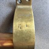 Commercial door handle in brass and bronze