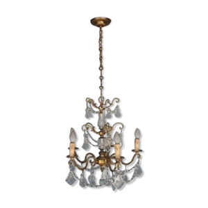 lustre en bronze doré