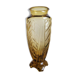 Art Deco vase molded glass