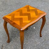 Louis XV coffee table in solid wood and marquetry
