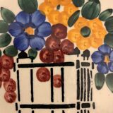 3 hollow plates model Fleuri, HBCM, Creil Montereau, 1950