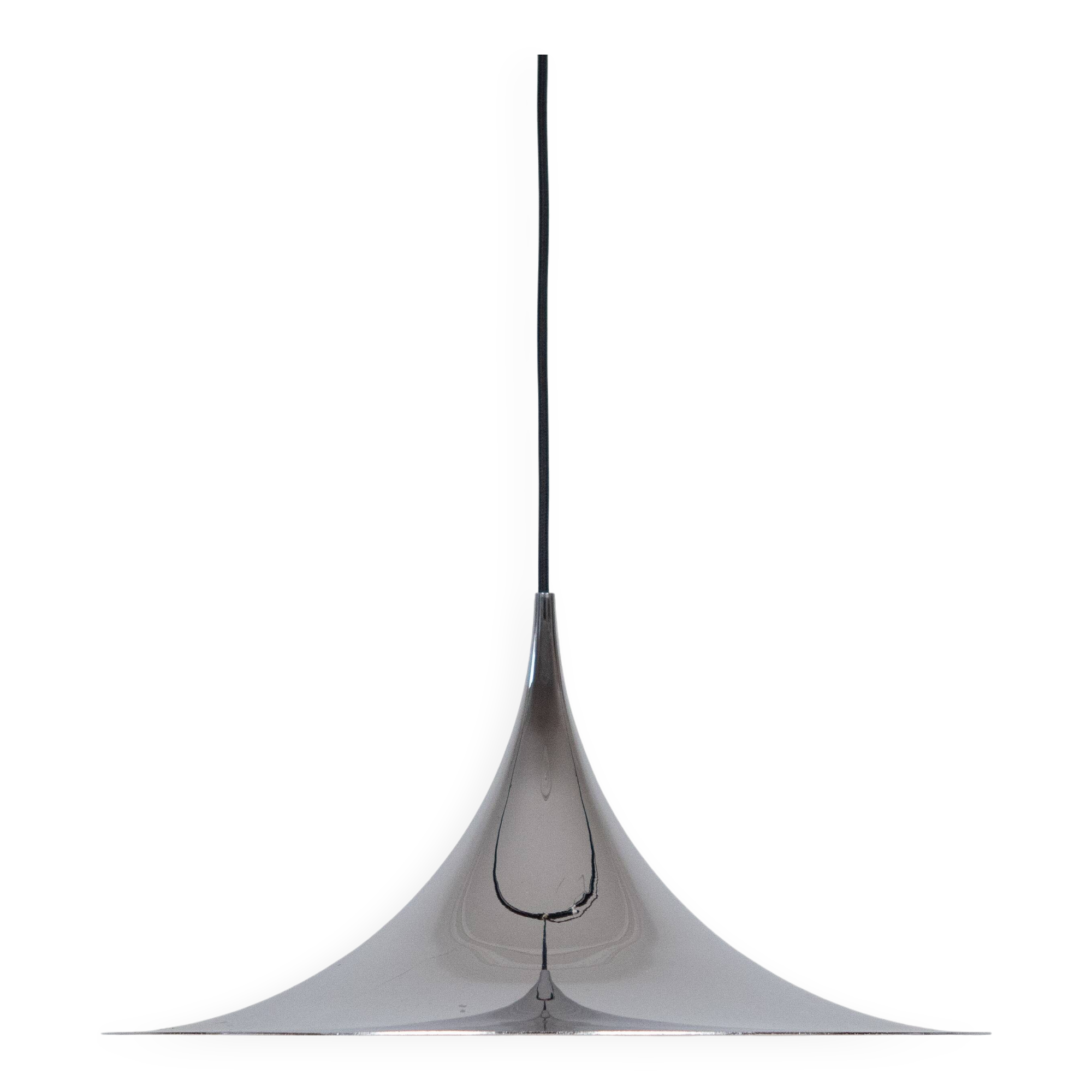 Danish vintage pendant lamp Semi by Bonderup and Thorup, 1968