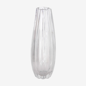 Vase cristal taillé années 50