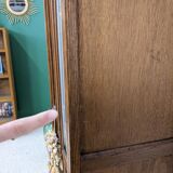 Wardrobe with vintage display case