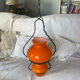 Pendant chandelier, vintage, opaline, Orange, 1970s
