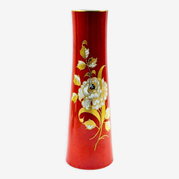 Hand painted porcelain vase from wallendorf (east germany, 1960s/70s)