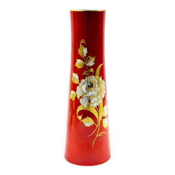 Vase en porcelaine peint à la main de Wallendorf (Allemagne de l'Est, années 1960/70)