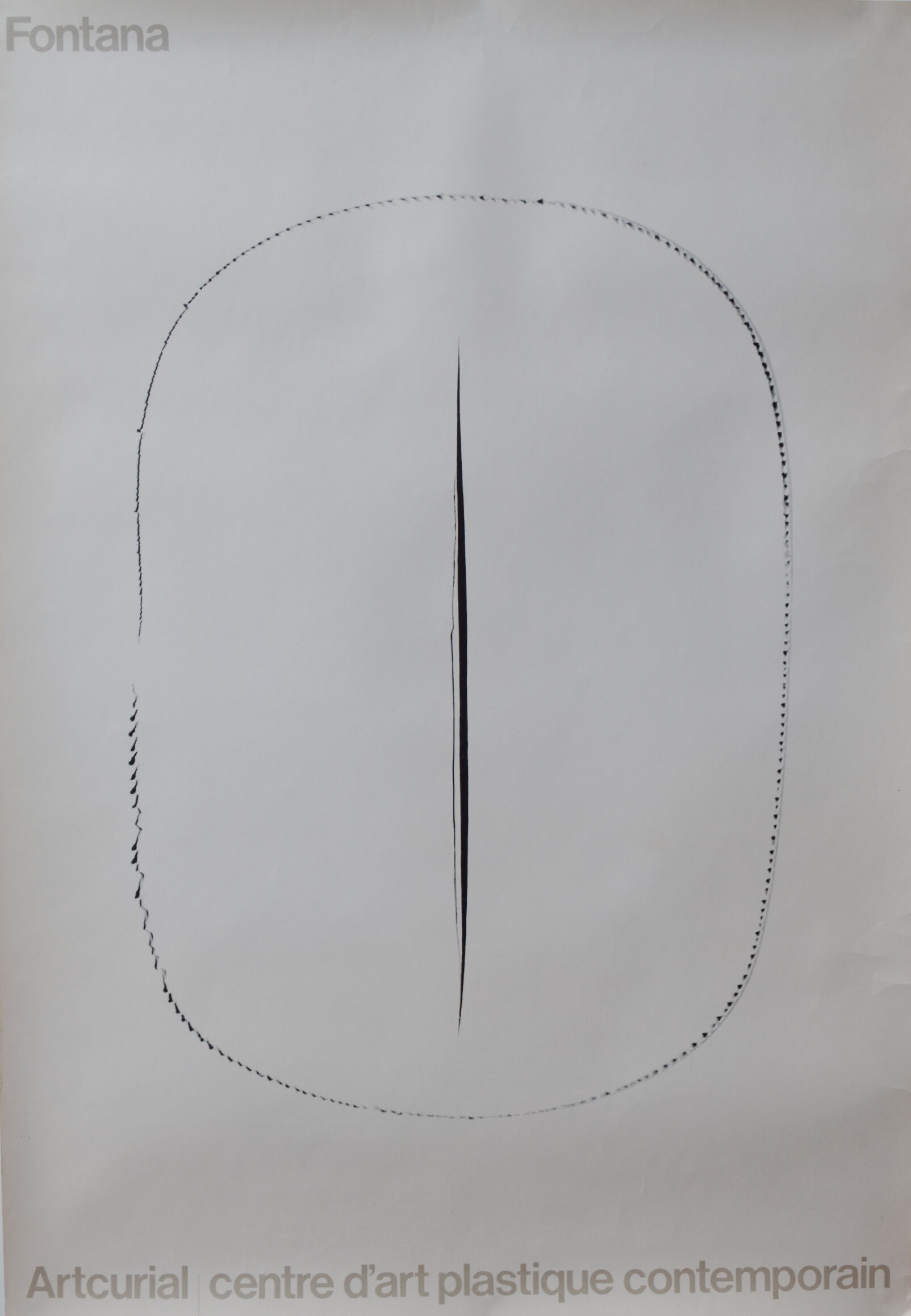 Poster Lucio Fontana 1977 concetto spaziale