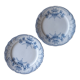 Pair of flat plates Terre de Fer "Régence" Saint-Amand & Hamage