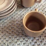 Set of 4 cups of sandstone coffee