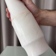 Vintage Spanish Alabaster Sculptural Vase – San Leo – Minimalist – 1970s