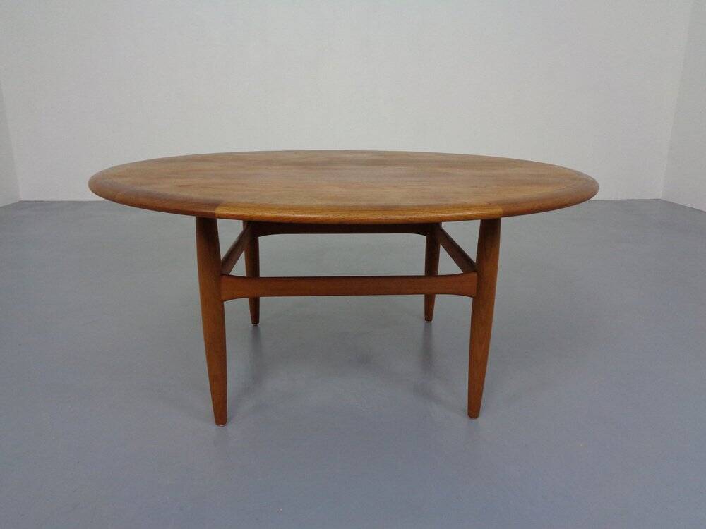 Large Danish coffee table in teak from CFC Silkeborg, 1960s.