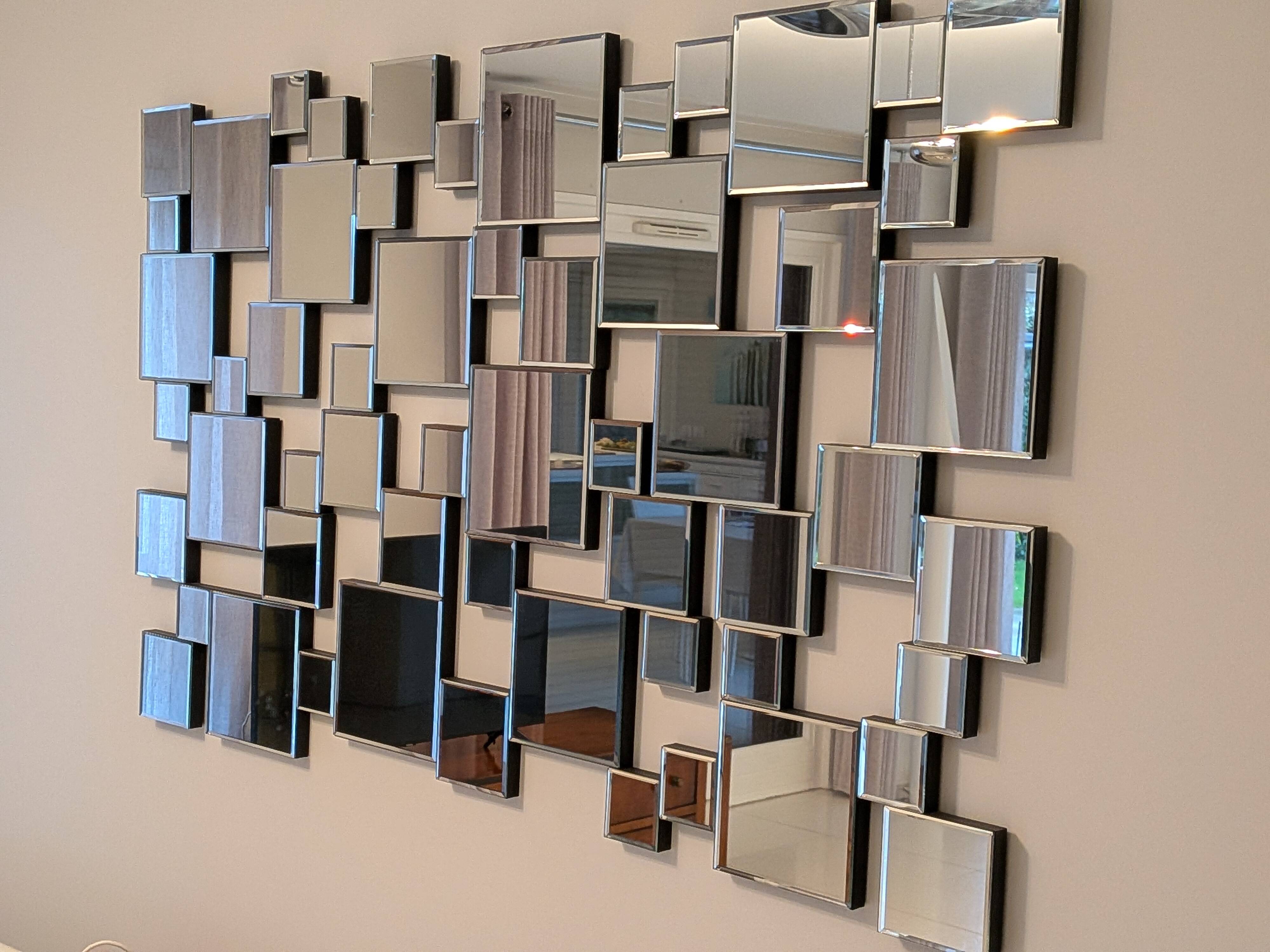 Miroir mural mosaïque