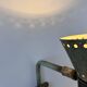 Vintage adjustable wall lamp, brass and patinated green, Italy 1950