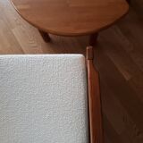 Vintage armchair in solid pine 70s