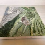 Mountain landscape painting oil on canvas signed