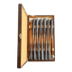 Box of 12 antique knives G. Sirot - Resin handles with horn effect