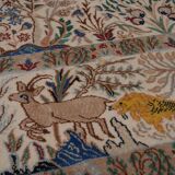 Oriental Persian carpet handmade vintage Dwarf