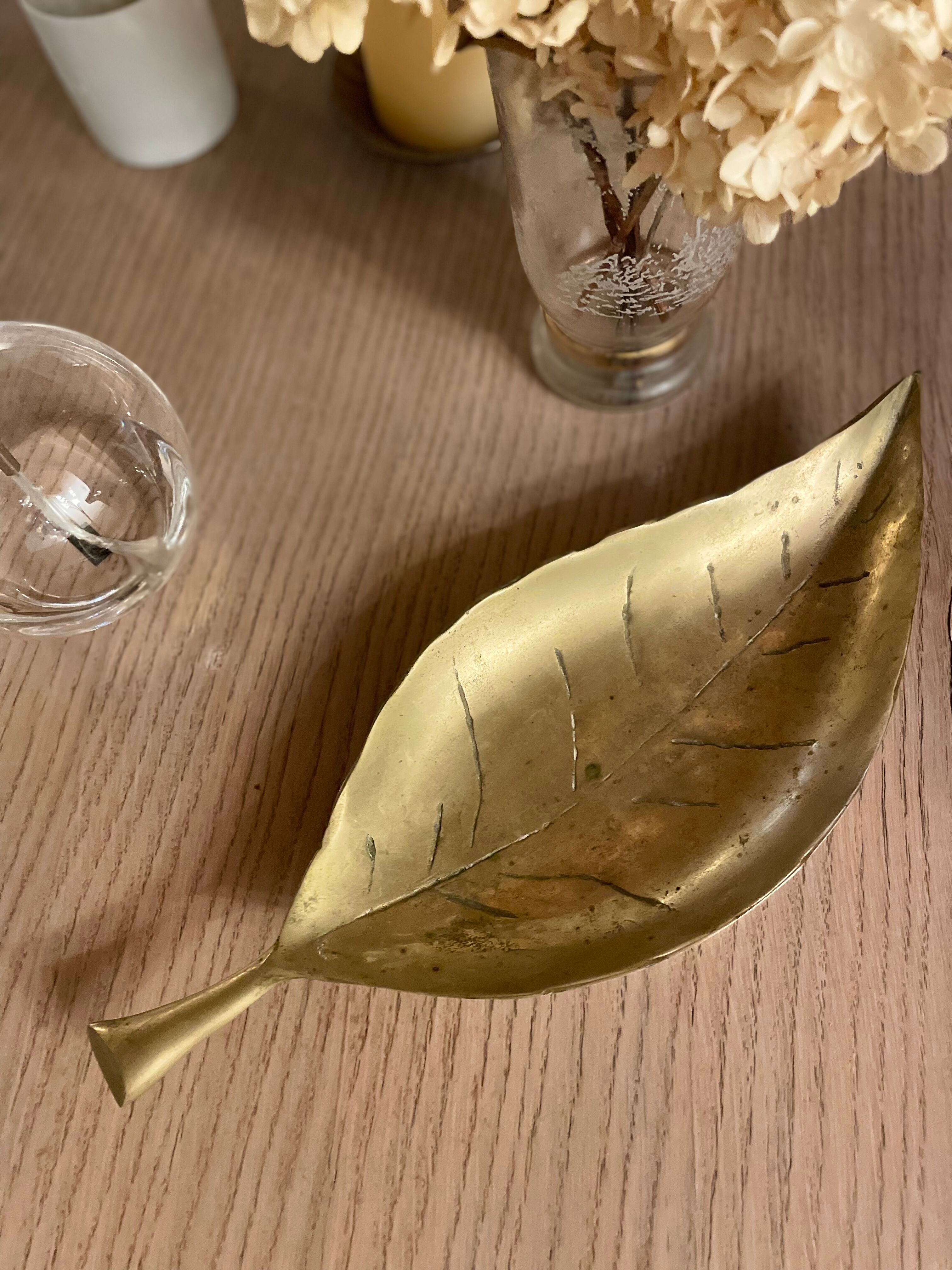 Empty pocket sheet shape brass -vintage year 60