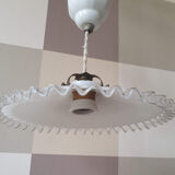 Hanging rises and falls in white earthenware