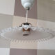 Hanging rises and falls in white earthenware