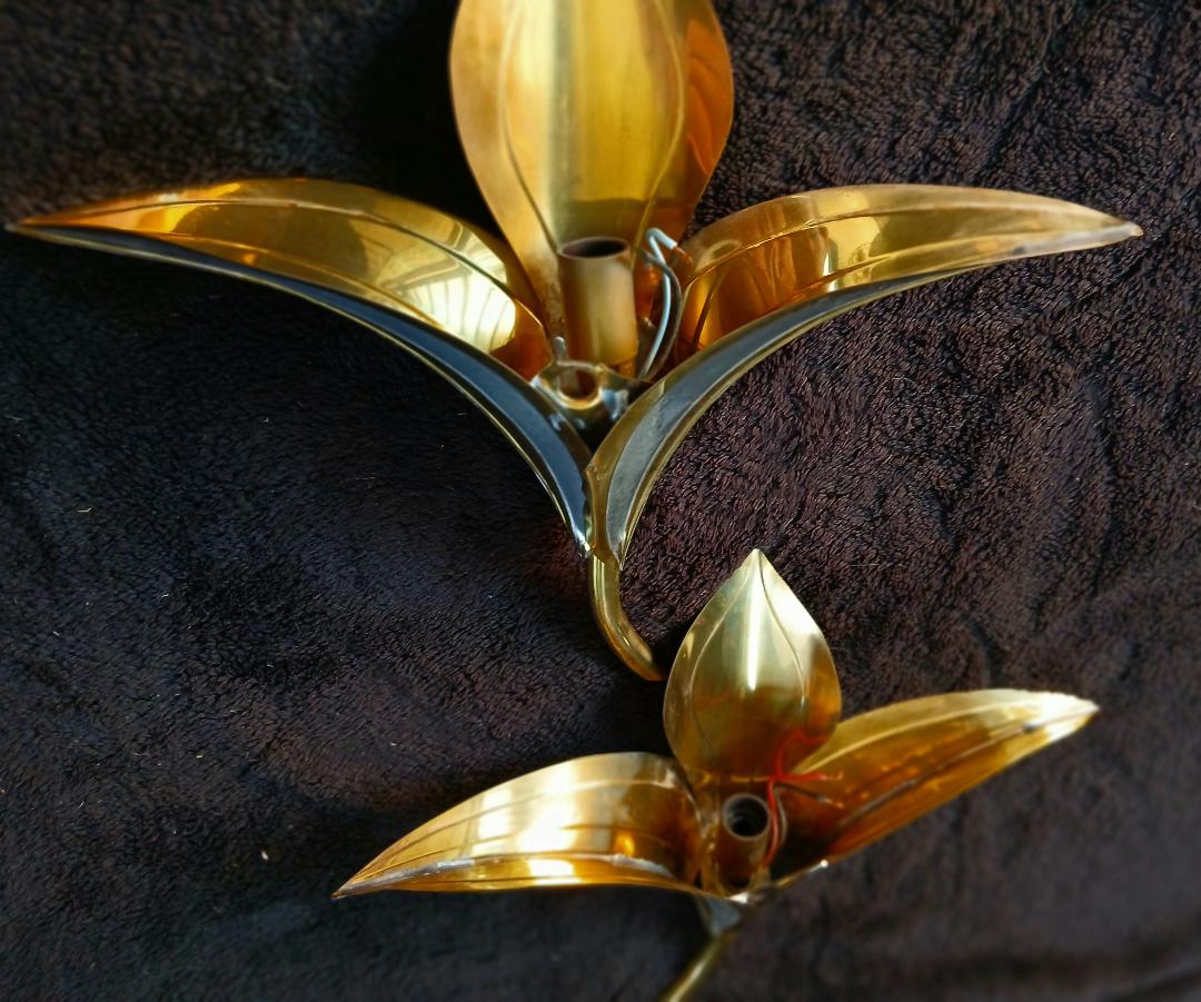 2 old wall sconces by Jacques Duval Brasseur or Henri Fernandez.