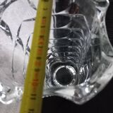Clear glass vase