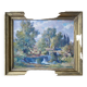 Table ec. French HSP “Edge of pond with trees” signed (to be deciphered)