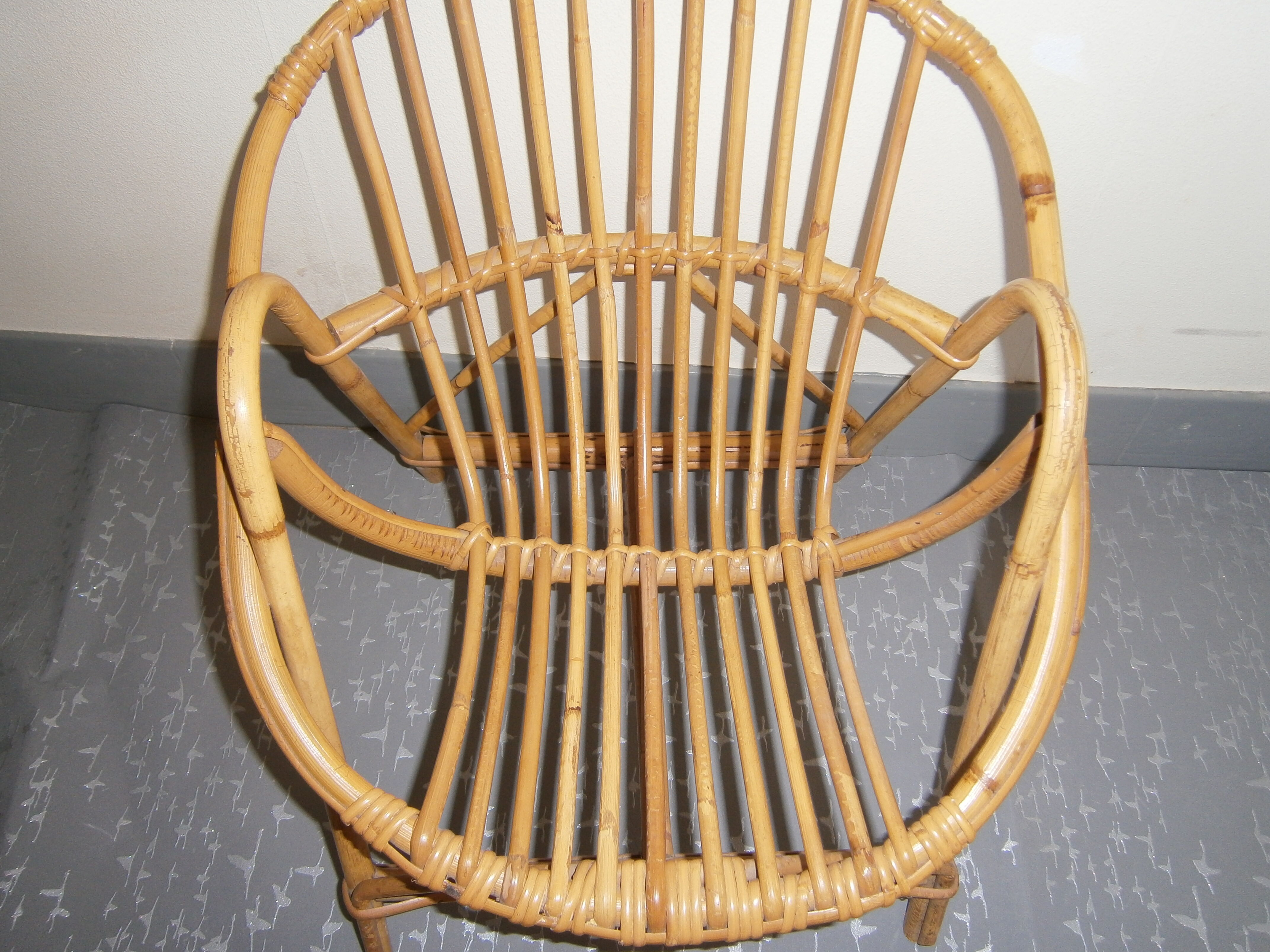 Child rattan armchair