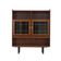 Danish oak display cabinet with lighting and adjustable shelves, 1960s