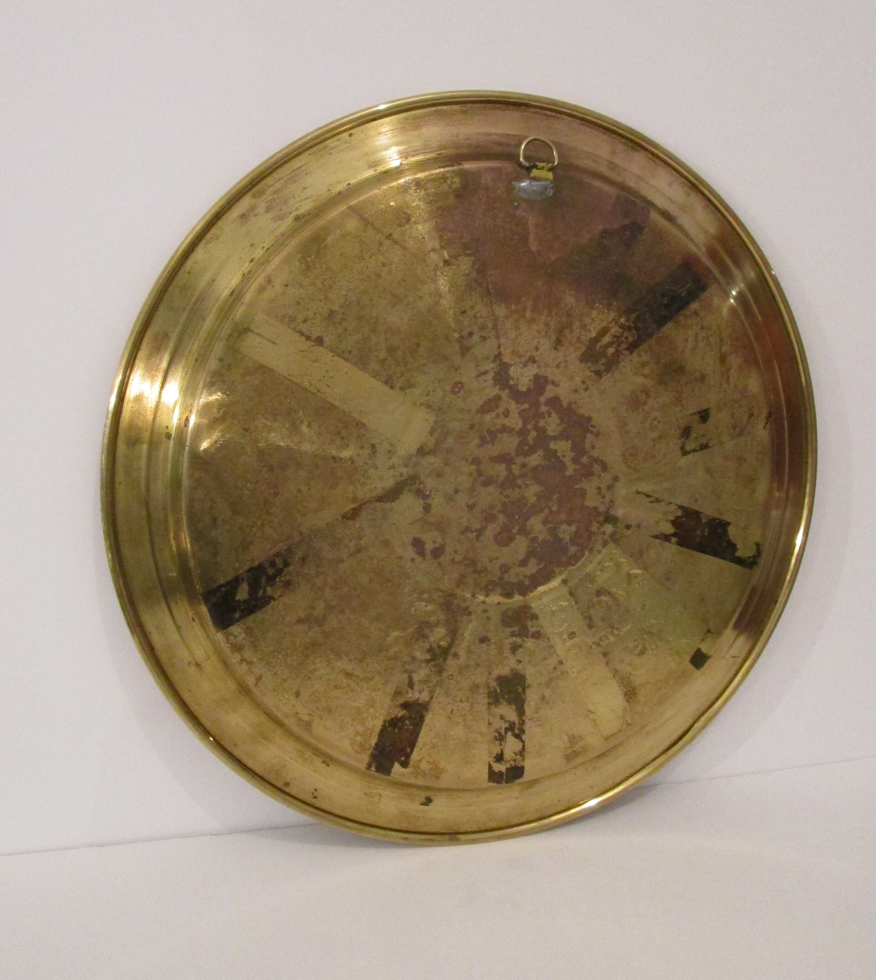 Vintage brass Moroccan tray