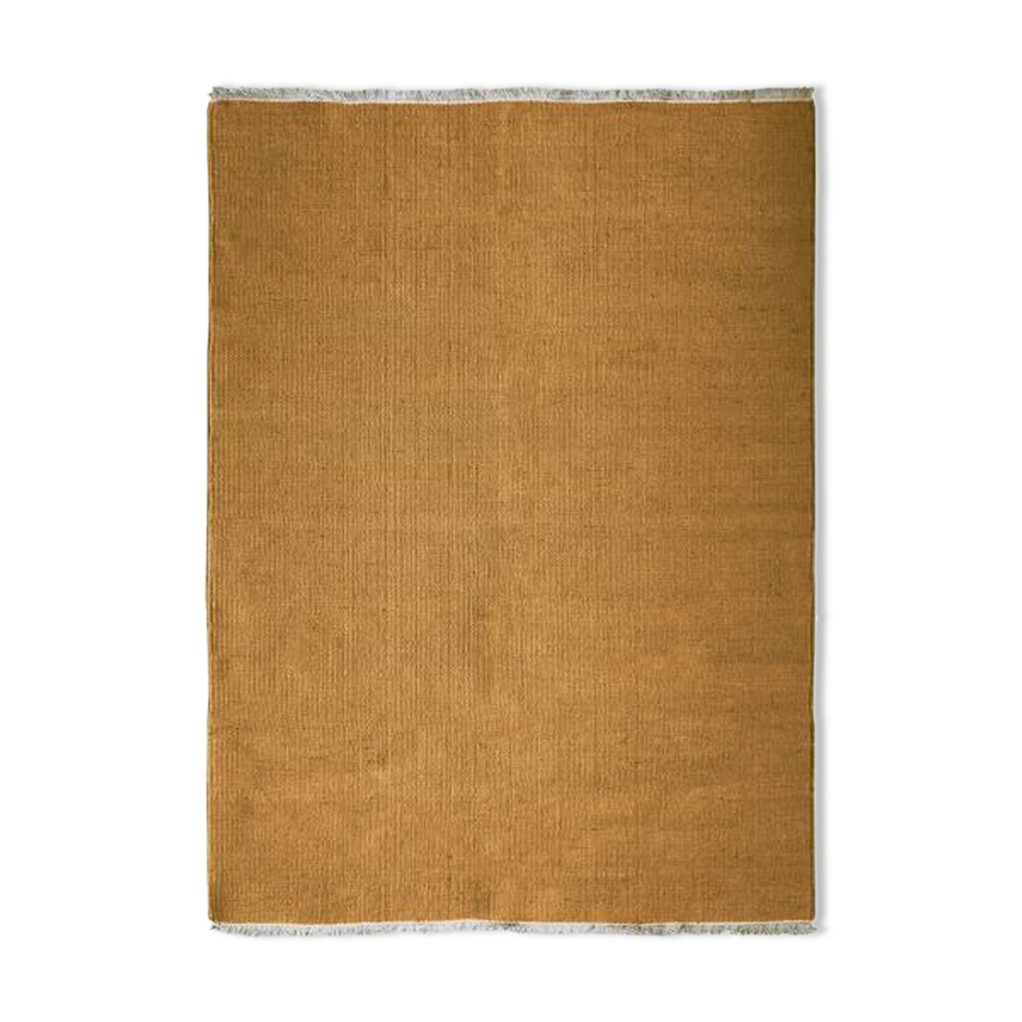 Woven jute rug 160x230 ocher yellow