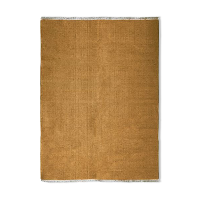 Tapis tissé en jute 160x230 jaune ocre
