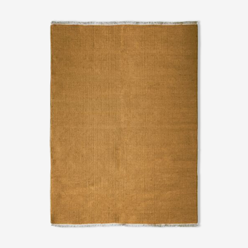 Woven jute rug 160x230 ocher yellow