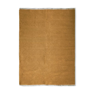 Woven jute rug 160x230 ochre yellow