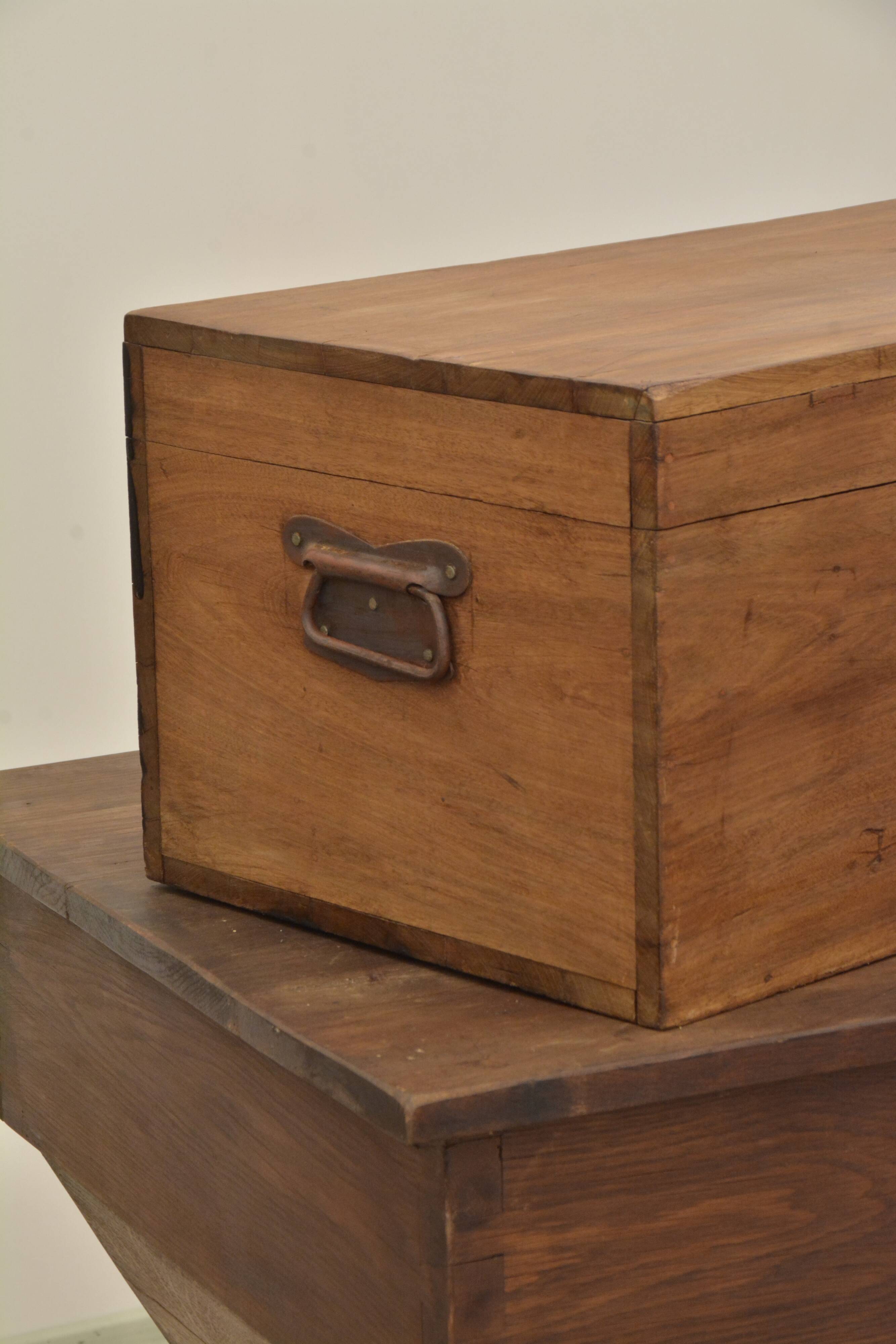 Walnut travel chest