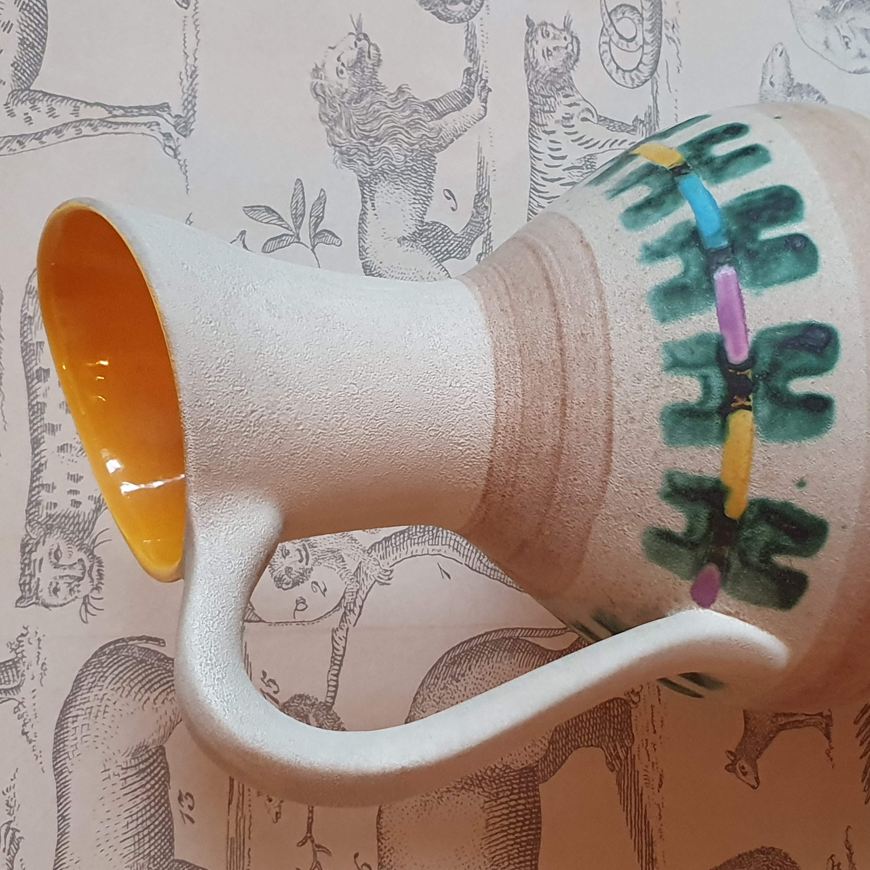 Large vase ceramic pitcher West Germany