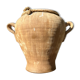 Ancient terracotta pottery jar from the 19th century.