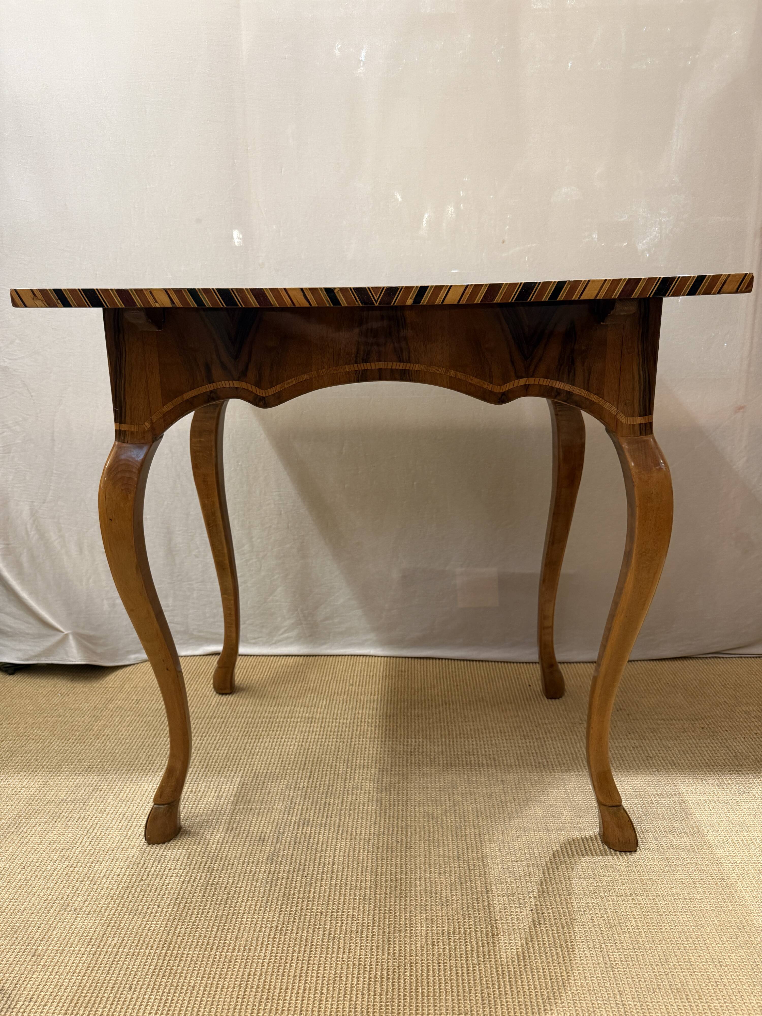 Baroque Side Table with Marquetry Chess Board Top, circa 1720