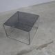 Table basse par max Sauze collection Isocèle 1970 plateau verr