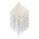 6 embroidered beige cotton napkins