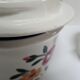 tea or coffee set model Gilberte earthenware Saint Amand floral decoration