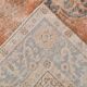 5'0 x 8'7 Ft Terracotta & Faded Blue Floral Vintage Persian Rug, 153x261 Cm