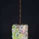 Amazing Vintage Multicolor Murano Glass Flower Chandelier by Seguso