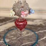 Girandole vénitienne en verre de Murano multicolore, XIXème siècle