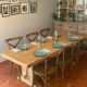 Large farmhouse table from Tonge in restored solid oak – 220 cm