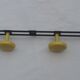 Yellow coat rack 4 pads