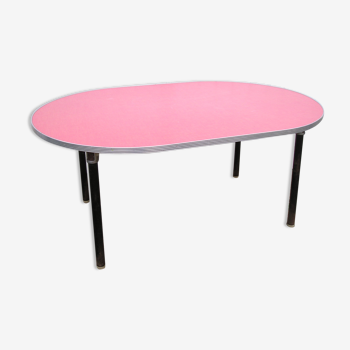 Table ovale Mullca pour enfants formica 1970