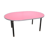 Table ovale Mullca pour enfants formica 1970