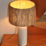 Vintage stoneware bottle lamp